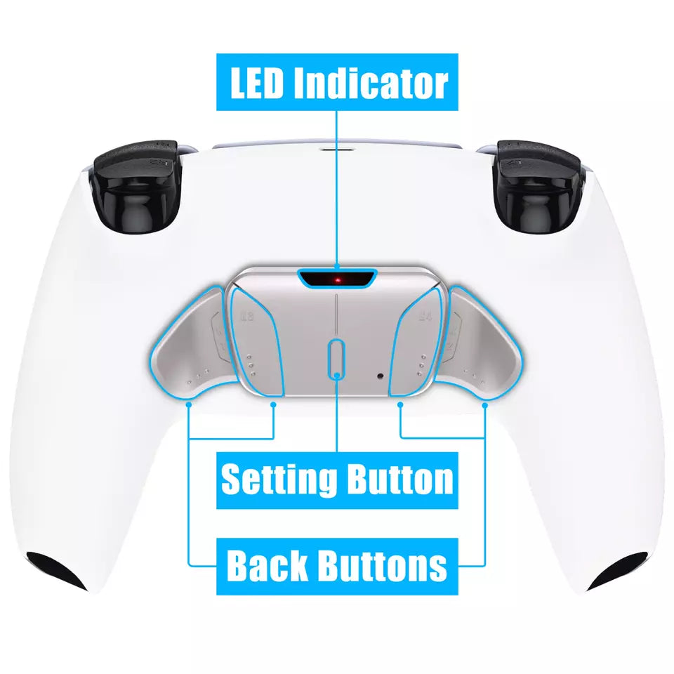 White Real Metal Buttons with mod chip