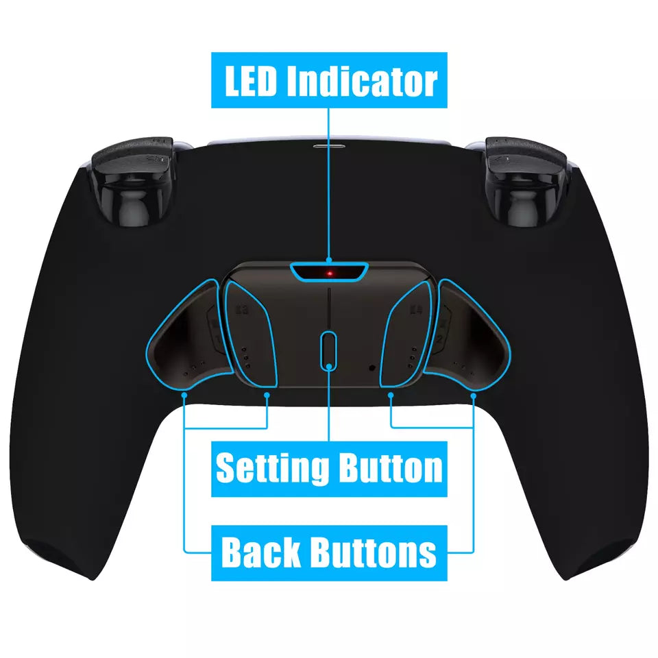 Soft Touch Black Real Metal Buttons with mod chip